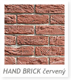 Umelý kameň HAND BRICK červený