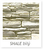 Umelý kameň SHALE bílý